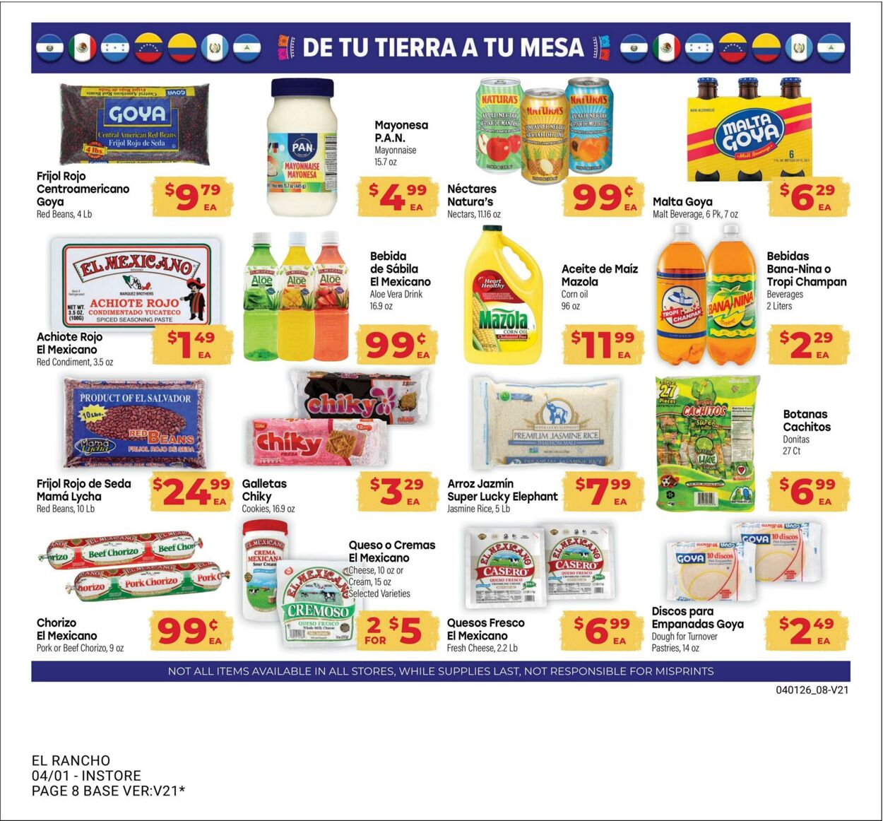 Weekly ad El Rancho 04/01/2026 - 04/28/2026