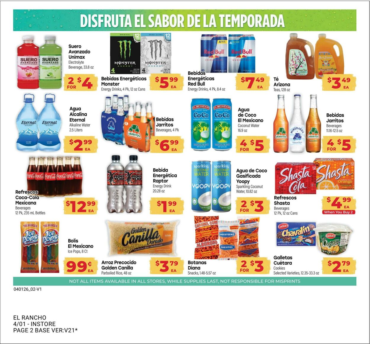 Weekly ad El Rancho 04/01/2026 - 04/28/2026