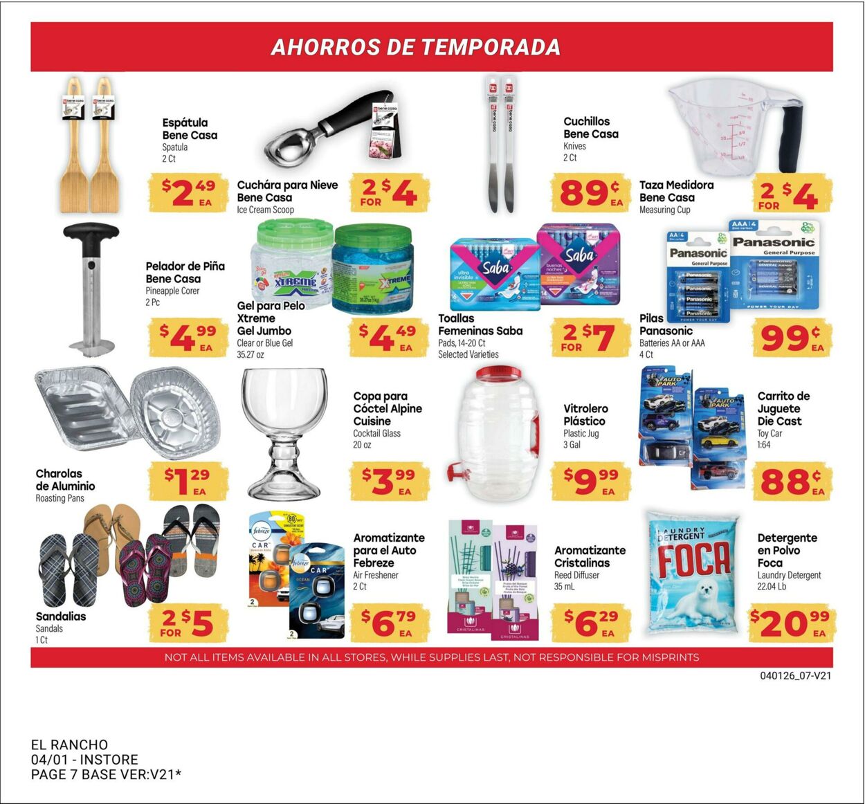 Weekly ad El Rancho 04/01/2026 - 04/28/2026