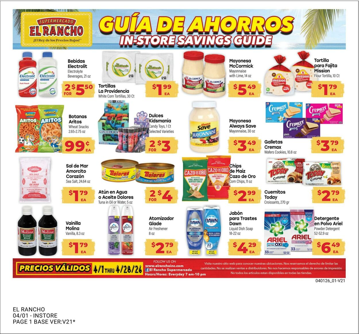 El Rancho Promotional weekly ads