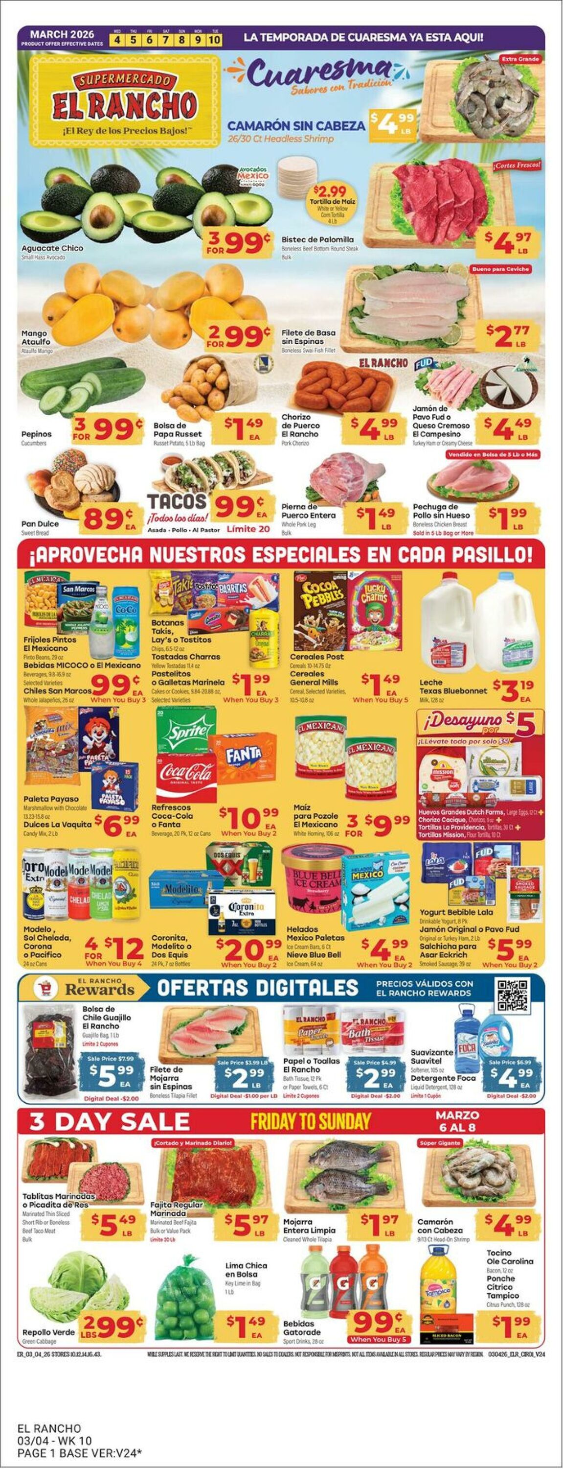 Weekly ad El Rancho 03/04/2026 - 03/10/2026