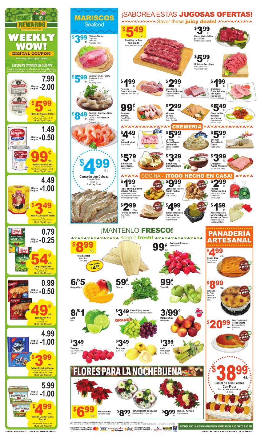 Weekly ad El Rio Grande 12/18/2024 - 12/25/2024