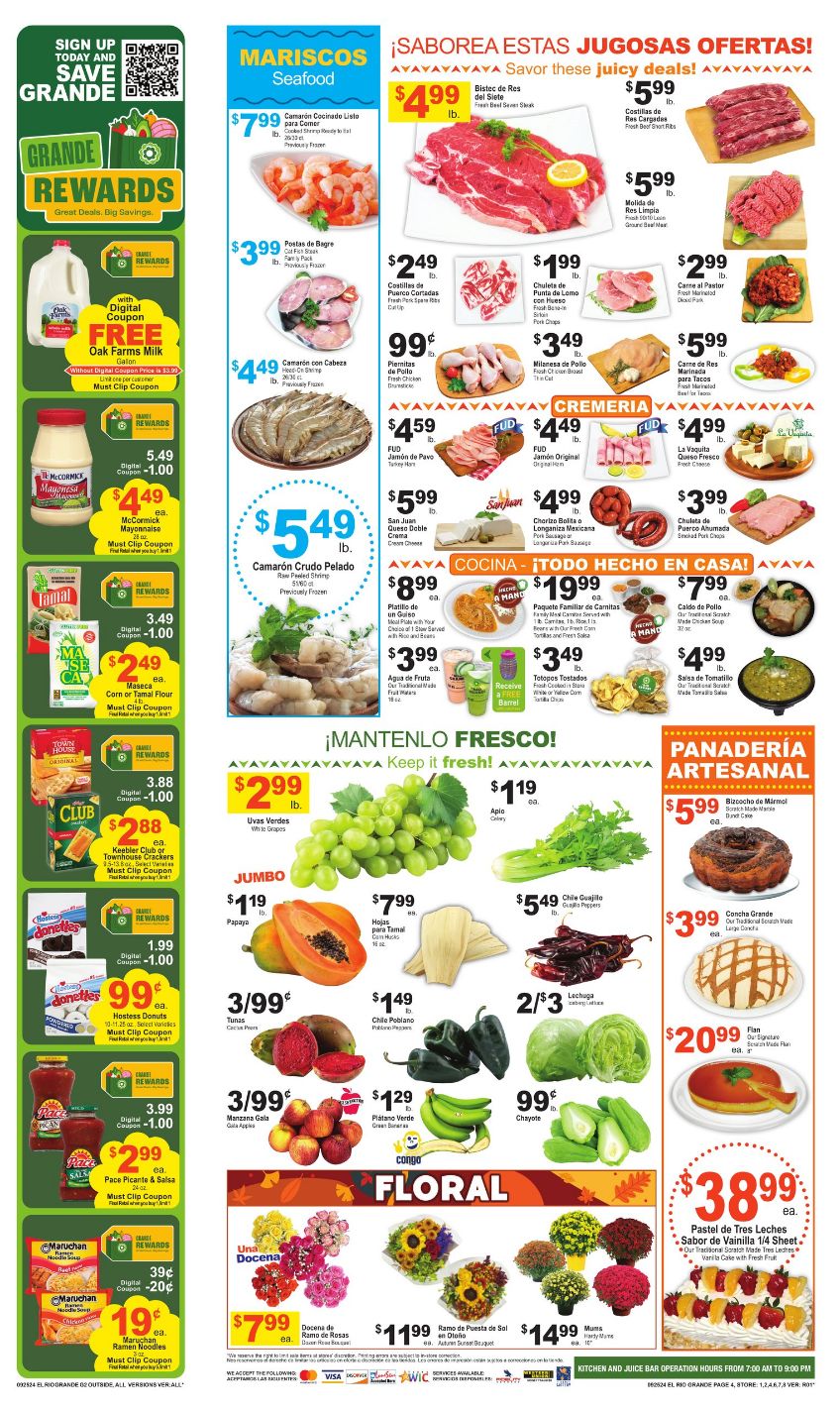 Weekly ad El Rio Grande 09/25/2024 - 10/01/2024