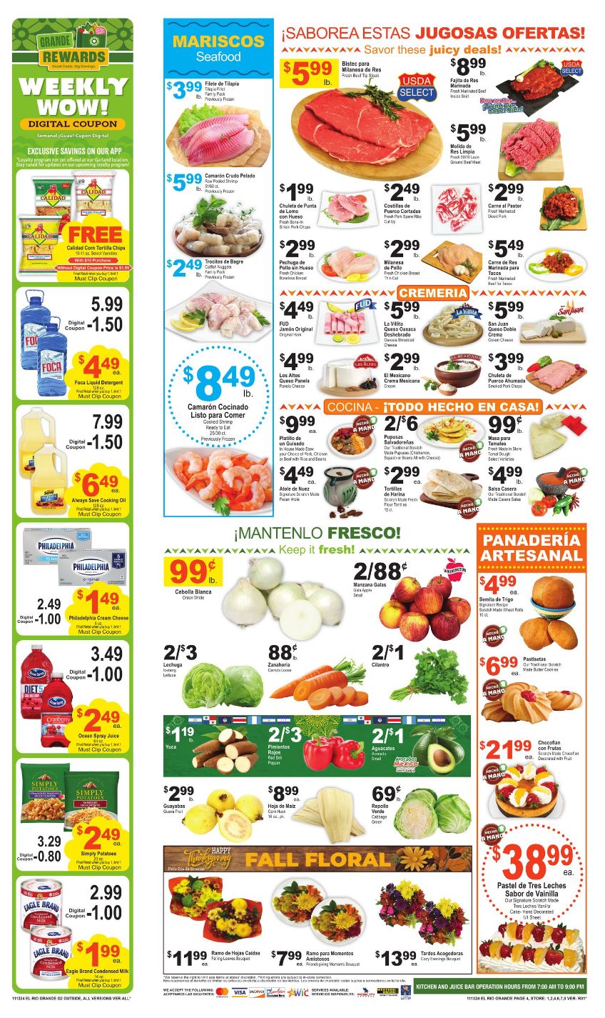 Weekly ad El Rio Grande 11/13/2024 - 11/19/2024