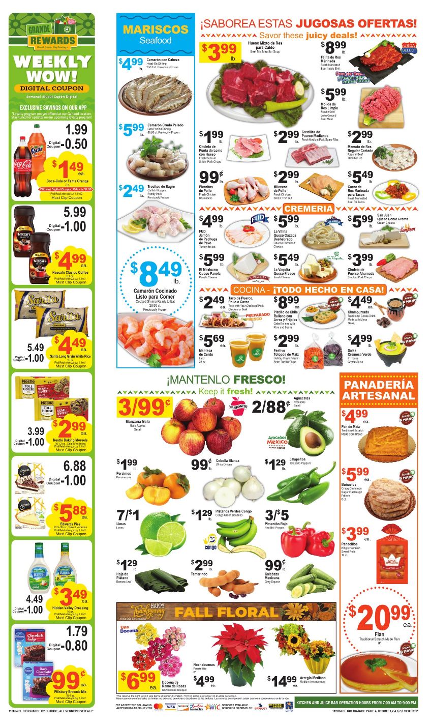 Weekly ad El Rio Grande 11/20/2024 - 11/28/2024