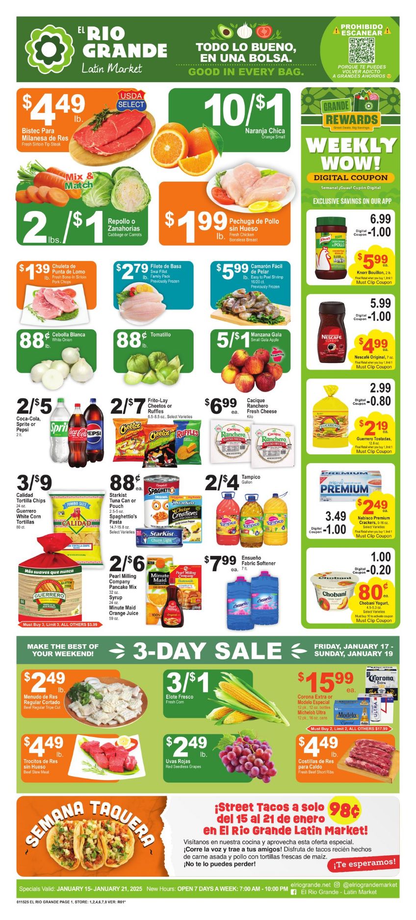 Weekly ad El Rio Grande 01/15/2025 - 01/21/2025