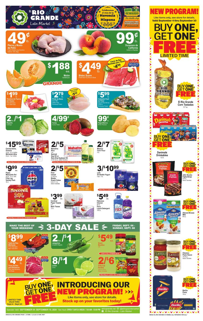 Weekly ad El Rio Grande 09/04/2024 - 09/10/2024