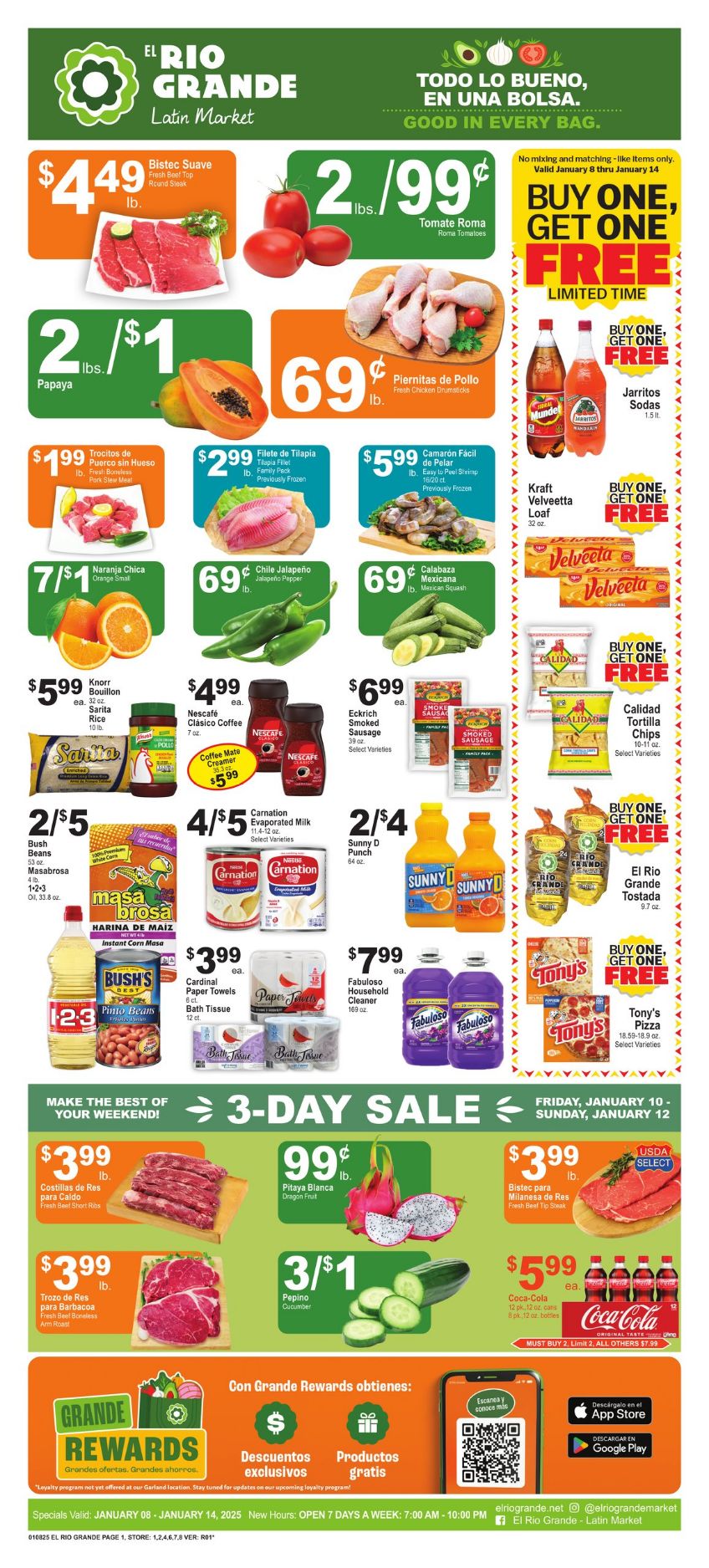 Weekly ad El Rio Grande 01/08/2025 - 01/14/2025