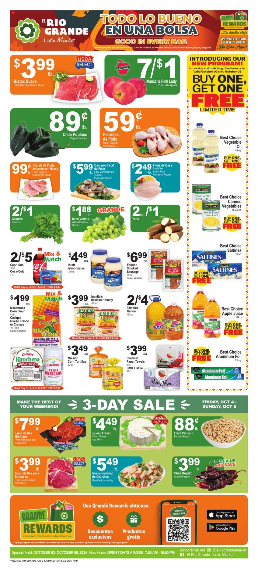 Weekly ad El Rio Grande 10/02/2024 - 10/08/2024