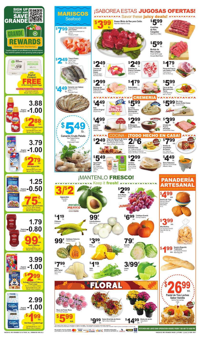 Weekly ad El Rio Grande 10/02/2024 - 10/08/2024