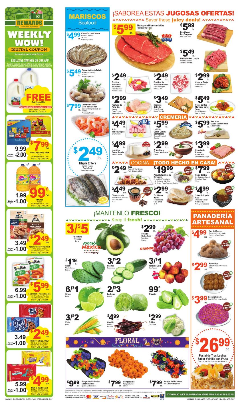 Weekly ad El Rio Grande 10/30/2024 - 11/05/2024