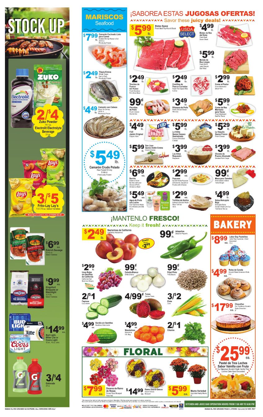 Weekly ad El Rio Grande 08/28/2024 - 09/03/2024