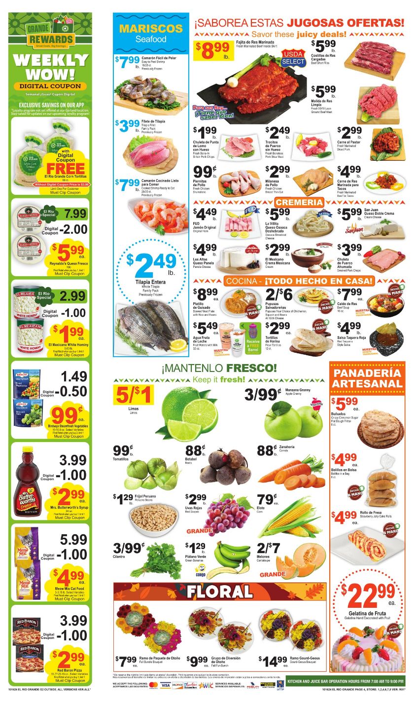 Weekly ad El Rio Grande 10/16/2024 - 10/22/2024