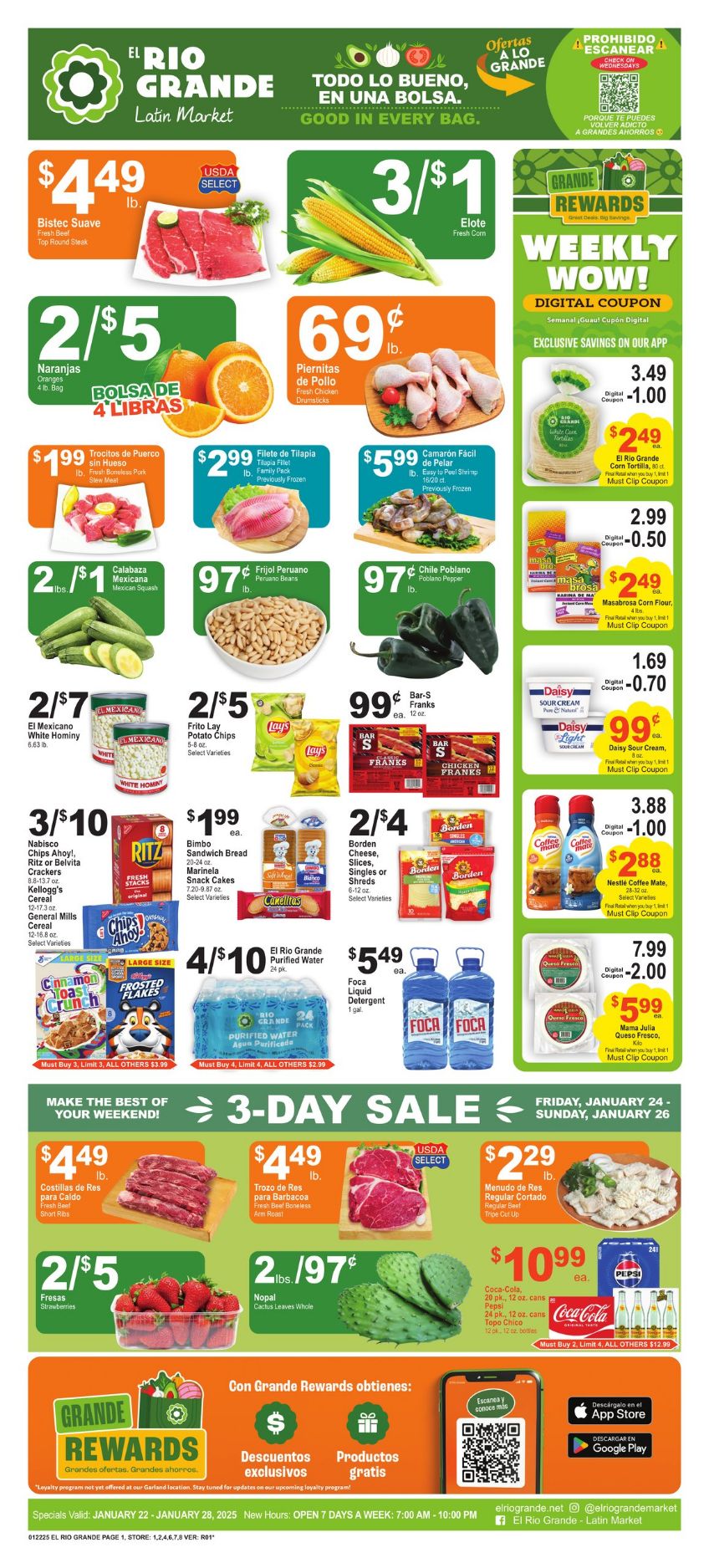 Weekly ad El Rio Grande 01/22/2025 - 01/28/2025