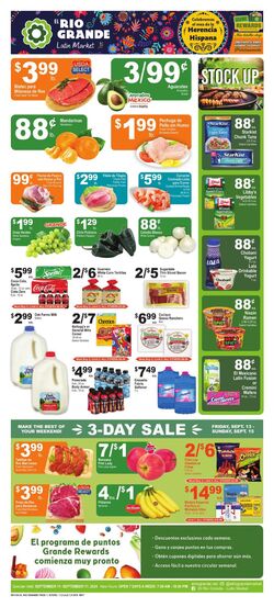 Weekly ad El Rio Grande 08/28/2024 - 09/03/2024