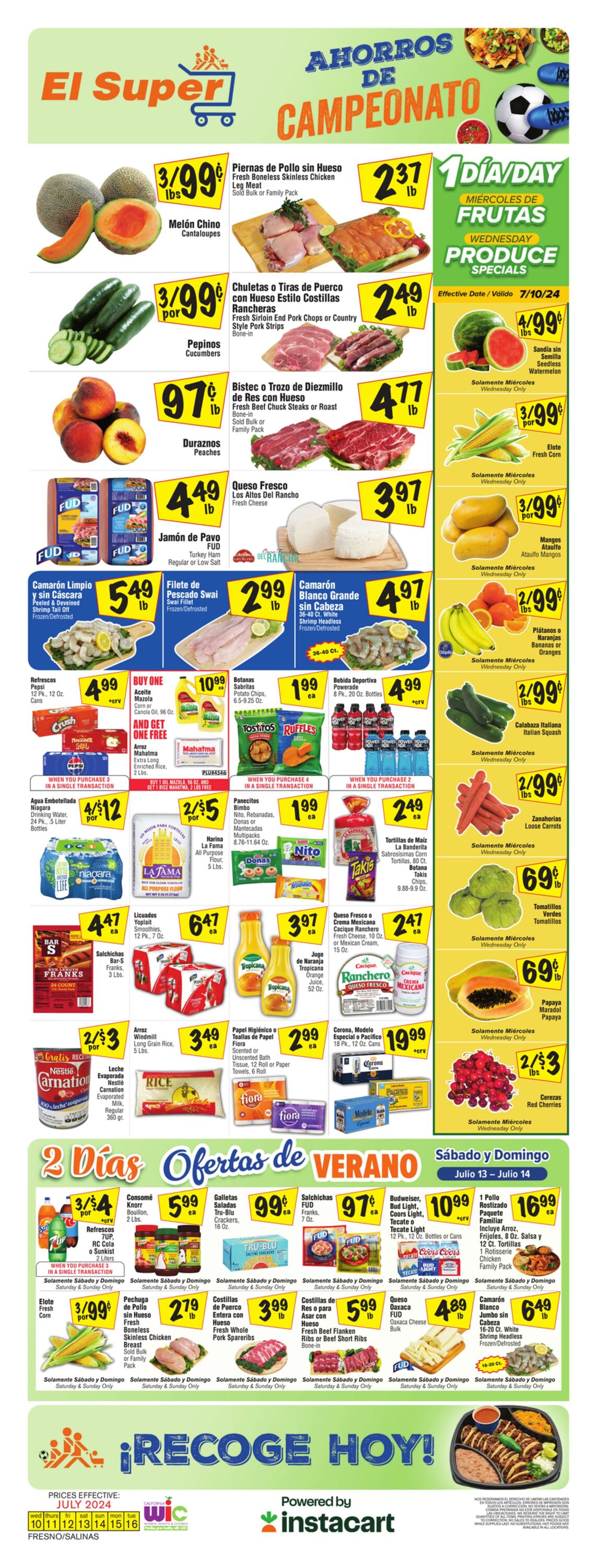 Weekly ad El Super 07/10/2024 - 07/16/2024