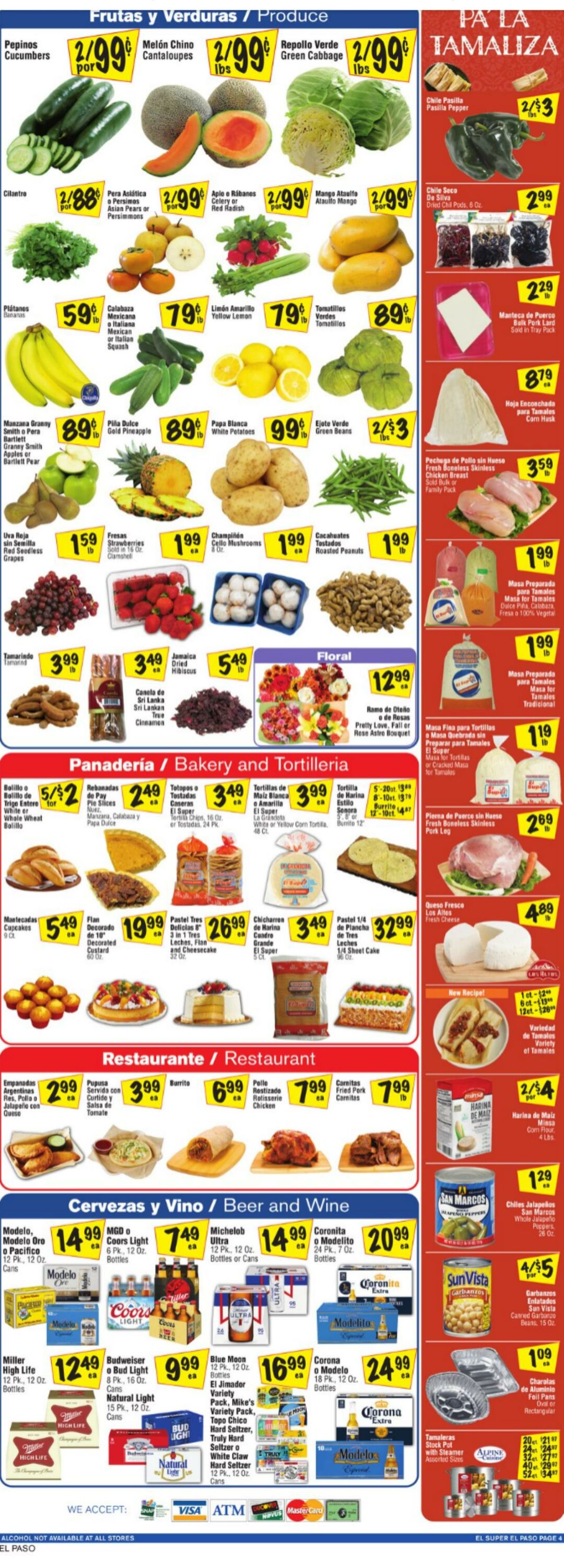 Weekly ad El Super 10/30/2024 - 11/12/2024