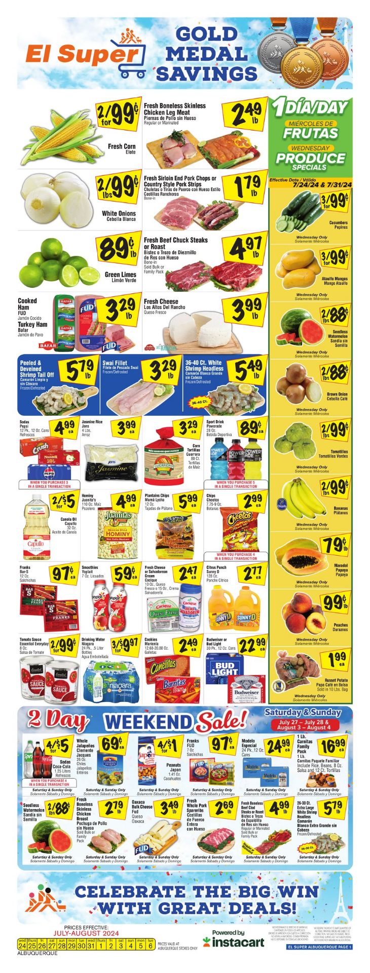 Weekly ad El Super 07/31/2024 - 08/06/2024