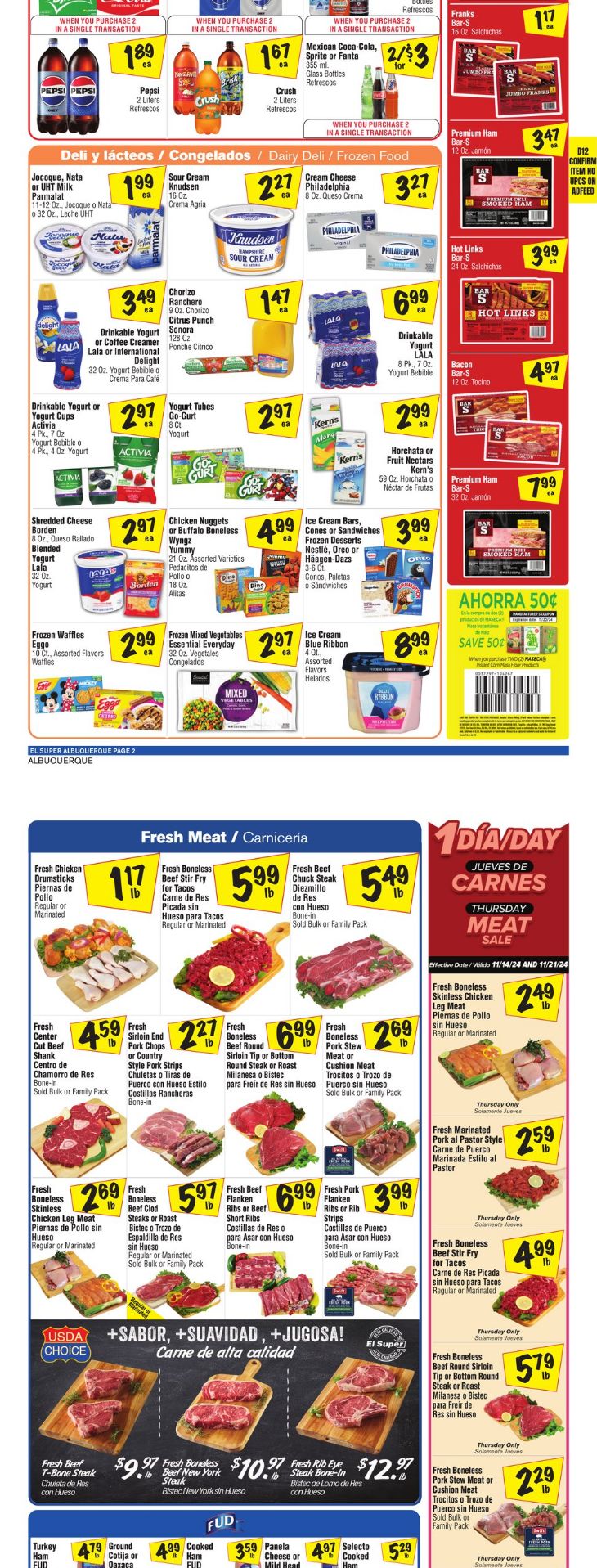 Weekly ad El Super 11/20/2024 - 11/26/2024