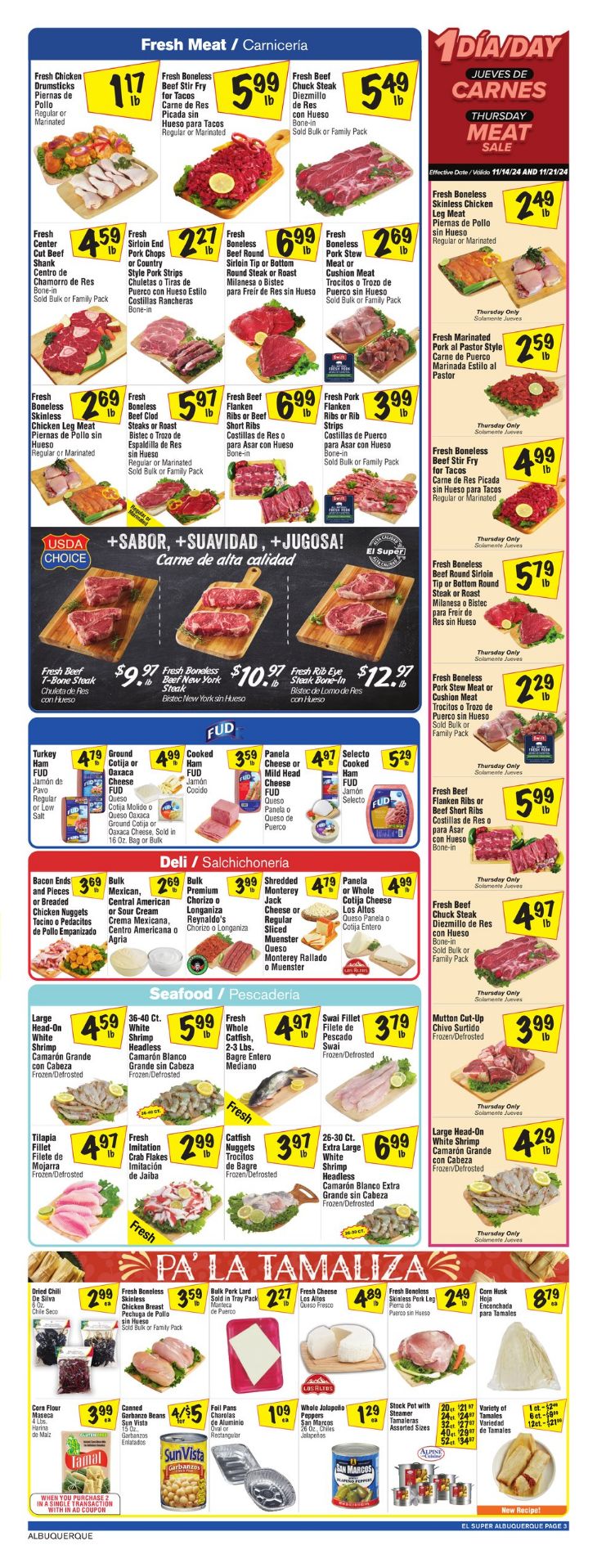 Weekly ad El Super 11/20/2024 - 11/26/2024