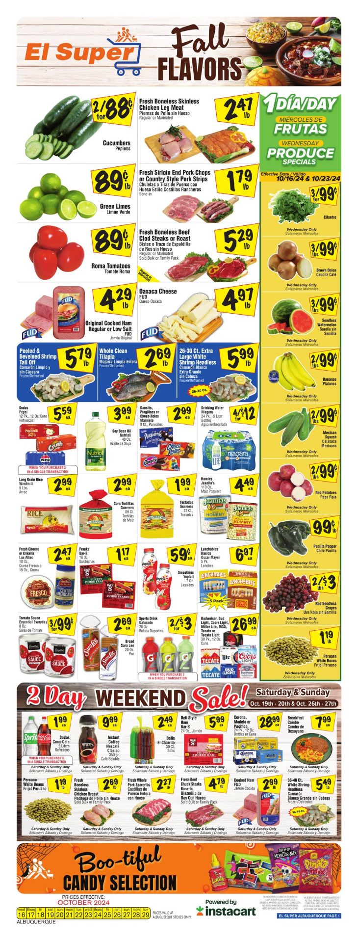 Weekly ad El Super 10/16/2024 - 10/22/2024