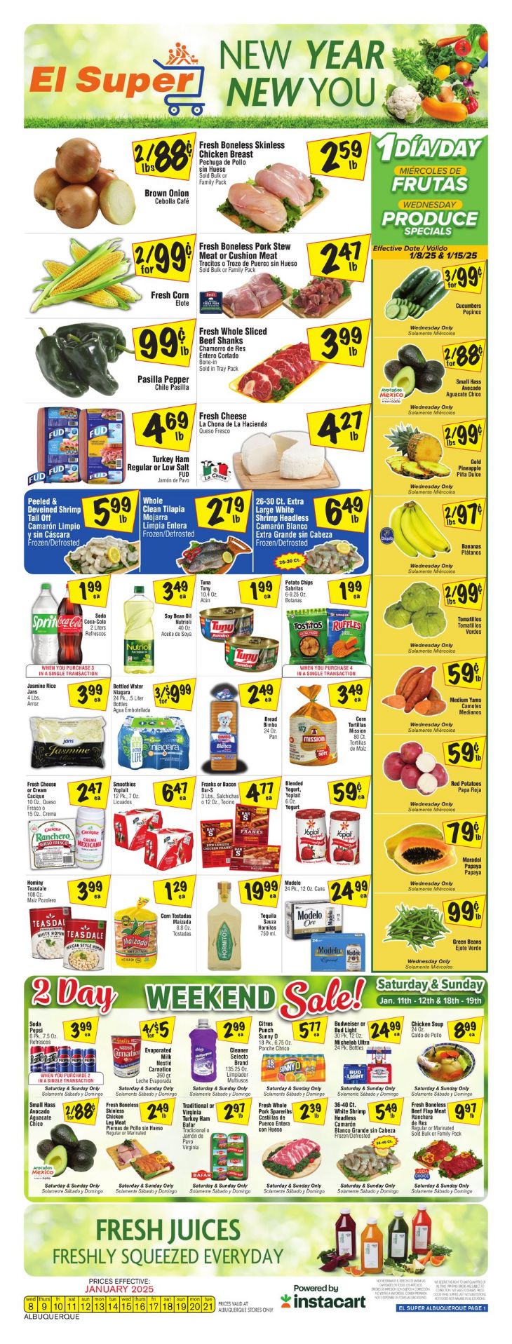 Weekly ad El Super 01/08/2025 - 01/14/2025