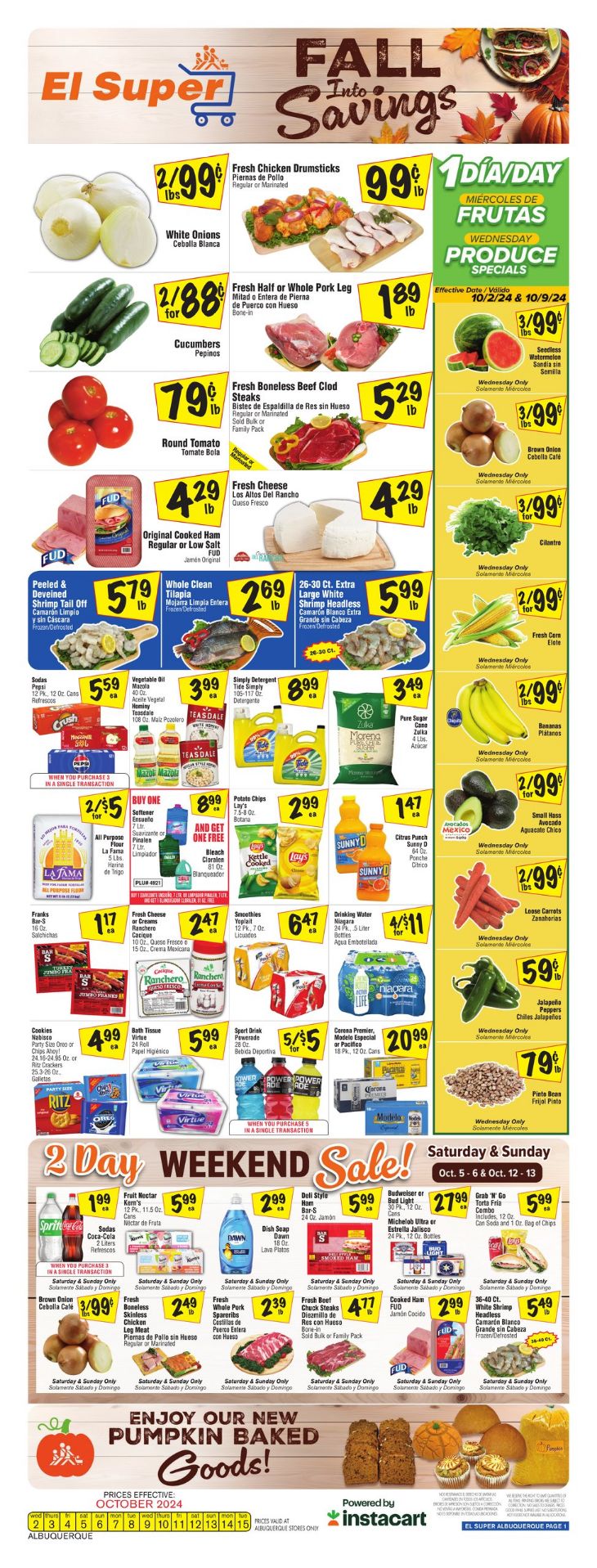 Weekly ad El Super 10/09/2024 - 10/15/2024