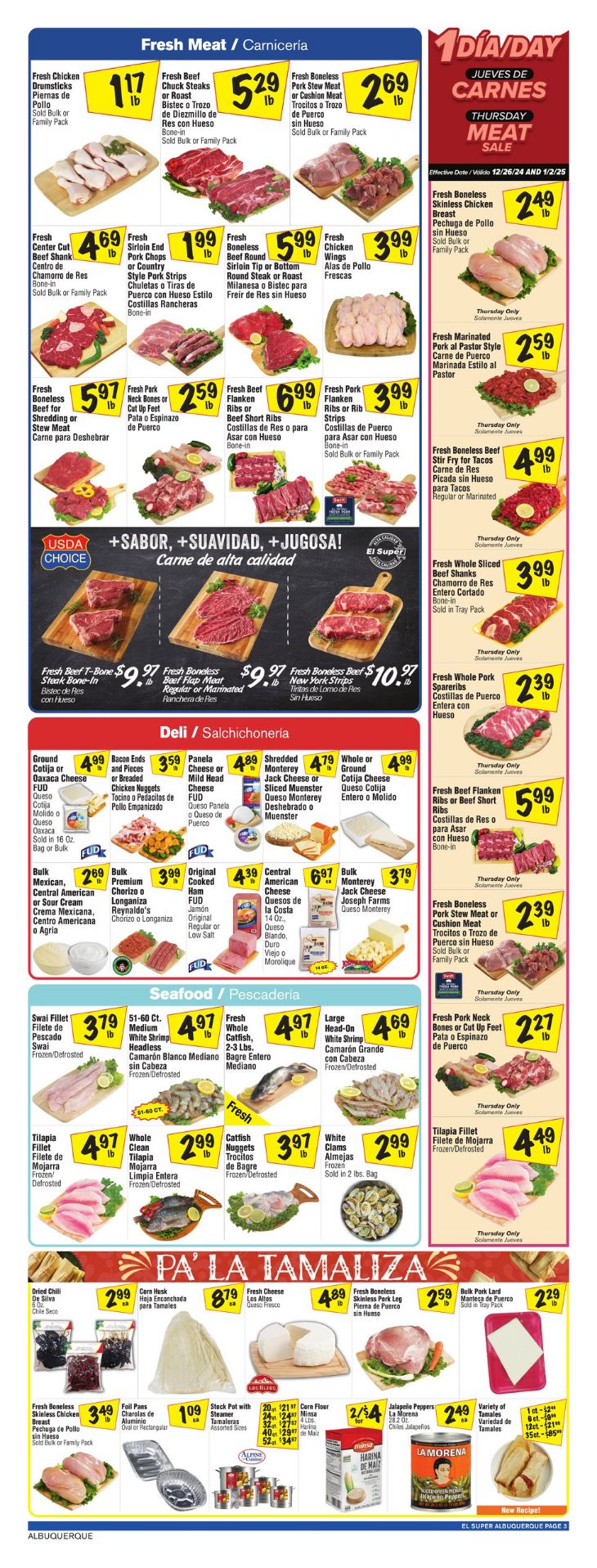 Weekly ad El Super 01/01/2025 - 01/07/2025