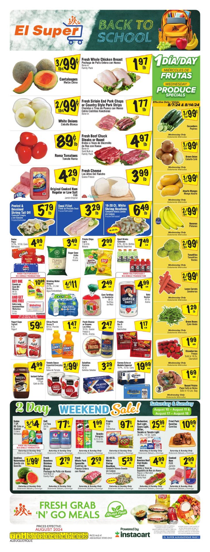 Weekly ad El Super 08/14/2024 - 08/20/2024