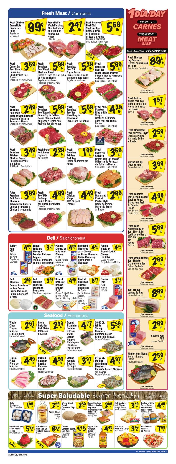 Weekly ad El Super 08/07/2024 - 08/13/2024