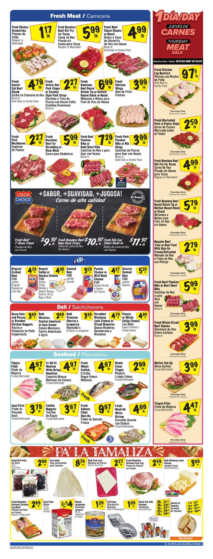 Weekly ad El Super 11/27/2024 - 12/03/2024