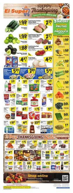 Weekly ad El Super 11/27/2024 - 12/03/2024