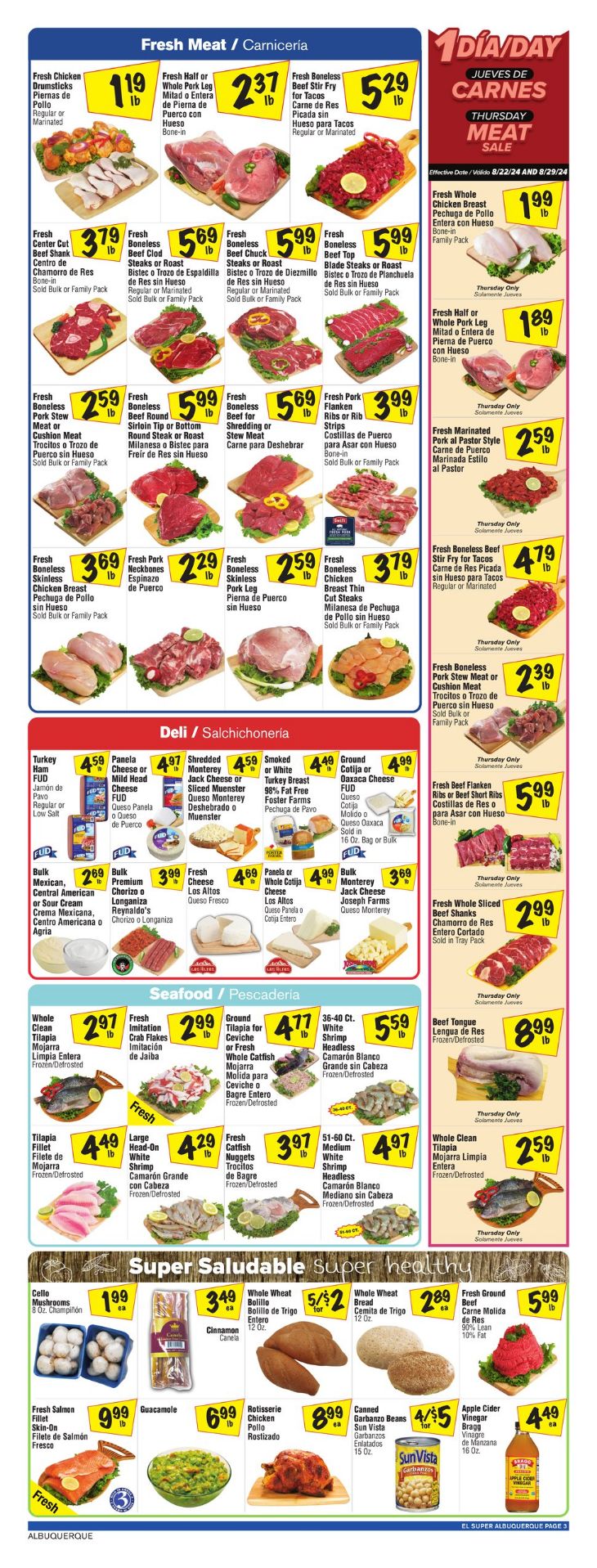 Weekly ad El Super 08/28/2024 - 09/03/2024