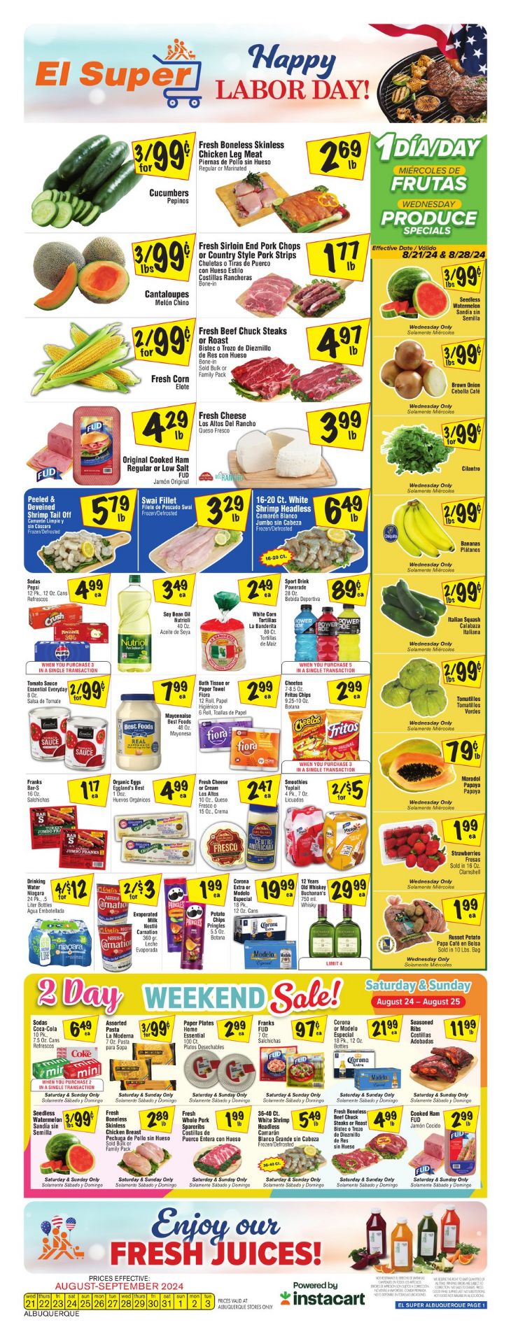 Weekly ad El Super 08/28/2024 - 09/03/2024