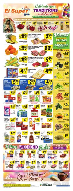 Weekly ad El Super 12/18/2024 - 12/24/2024