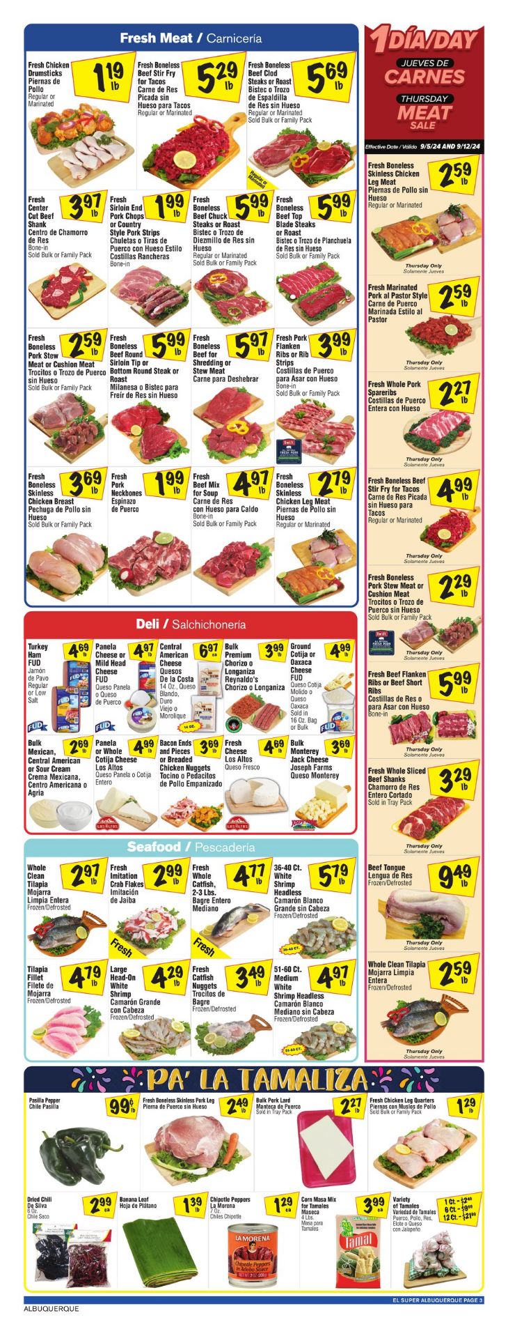 Weekly ad El Super 09/11/2024 - 09/17/2024