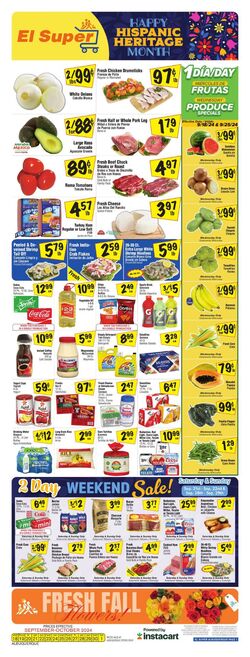 Weekly ad El Super 10/09/2024 - 10/15/2024