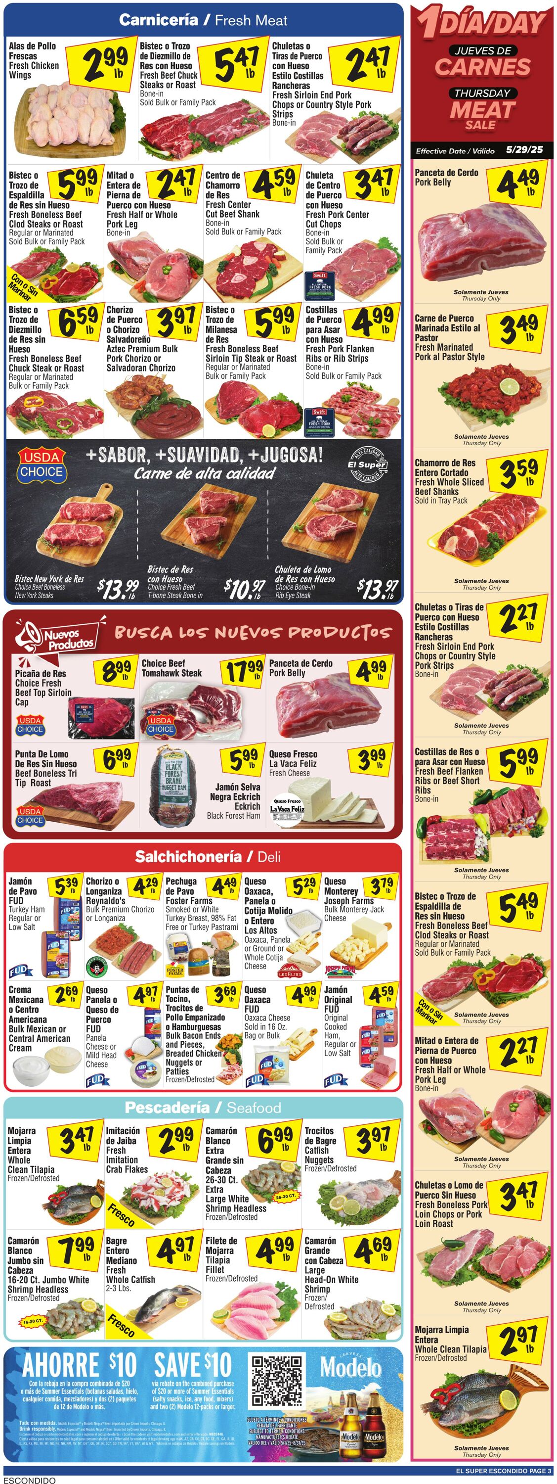 Weekly ad El Super 05/28/2025 - 06/03/2025