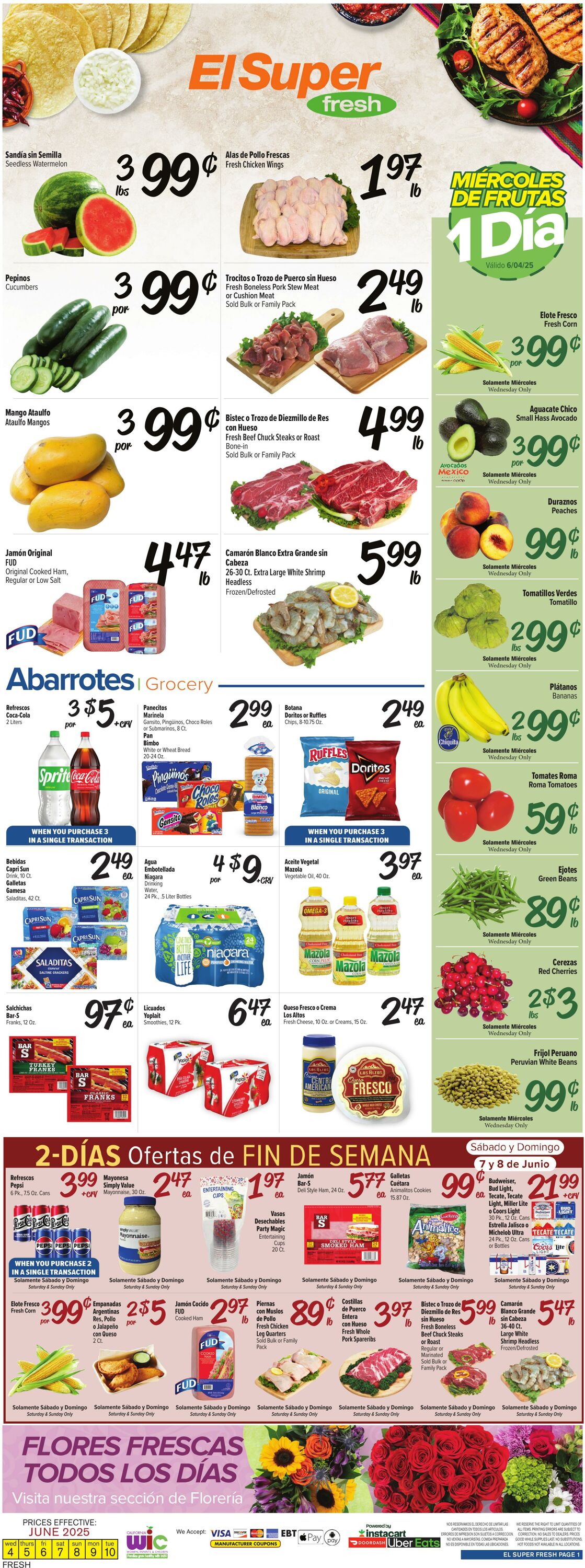 Weekly ad El Super 06/04/2025 - 06/10/2025