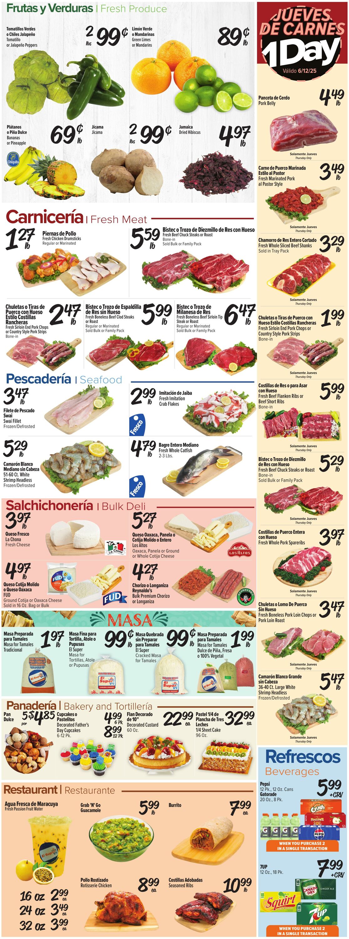 Weekly ad El Super 06/11/2025 - 06/17/2025