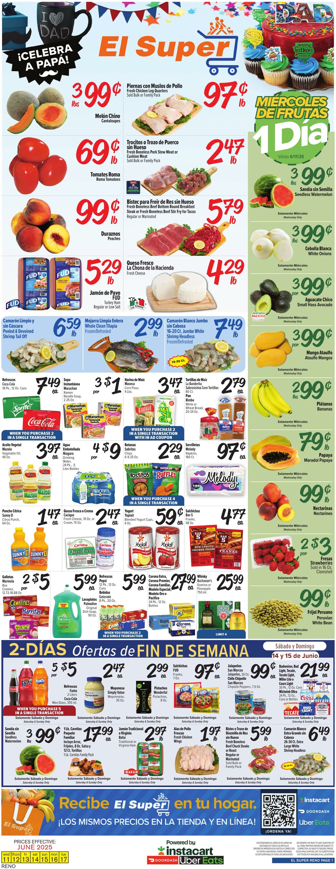 Weekly ad El Super 06/11/2025 - 06/17/2025