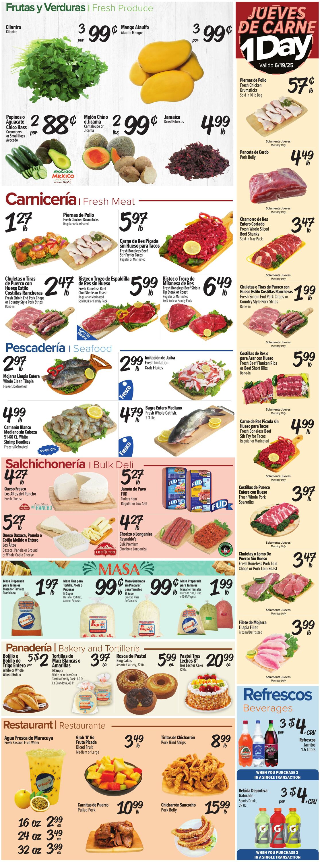 Weekly ad El Super 06/18/2025 - 06/24/2025