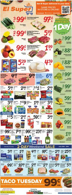 Weekly ad El Super 06/25/2025 - 07/01/2025