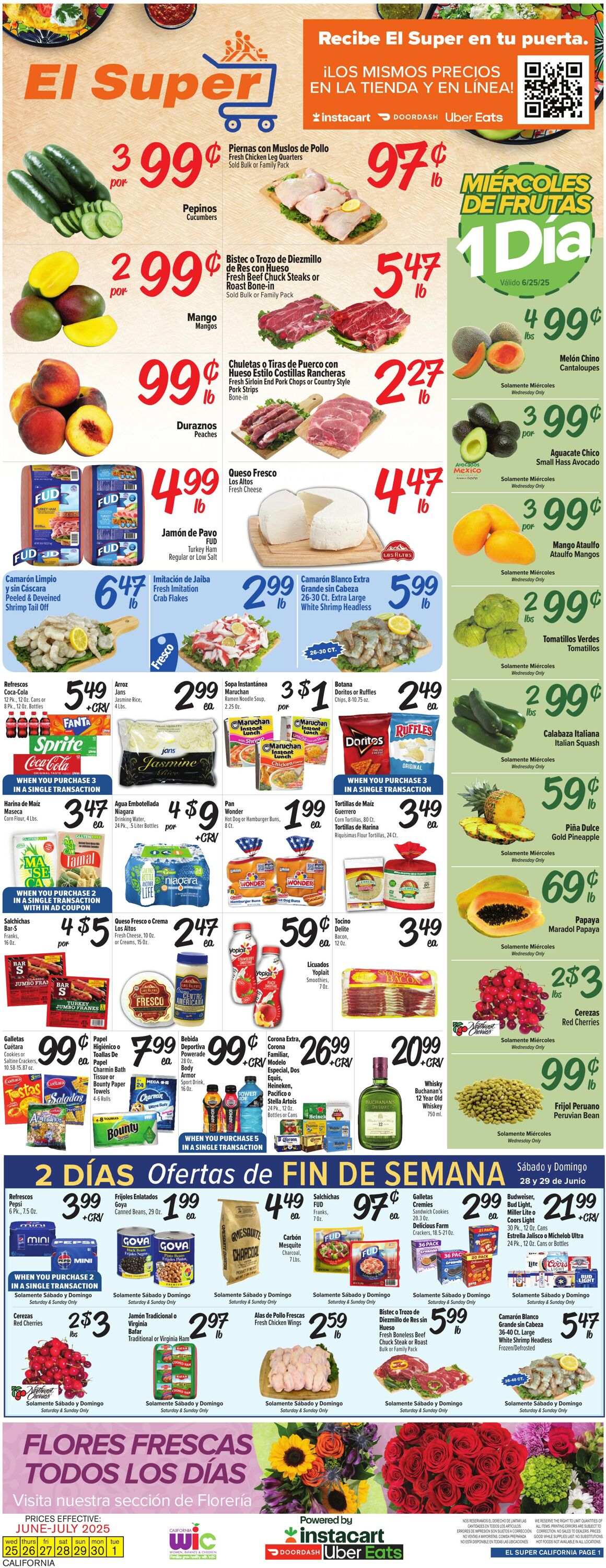 Weekly ad El Super 06/25/2025 - 07/01/2025