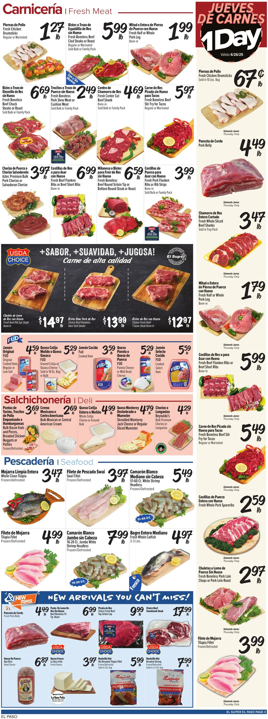 Weekly ad El Super 06/25/2025 - 07/01/2025