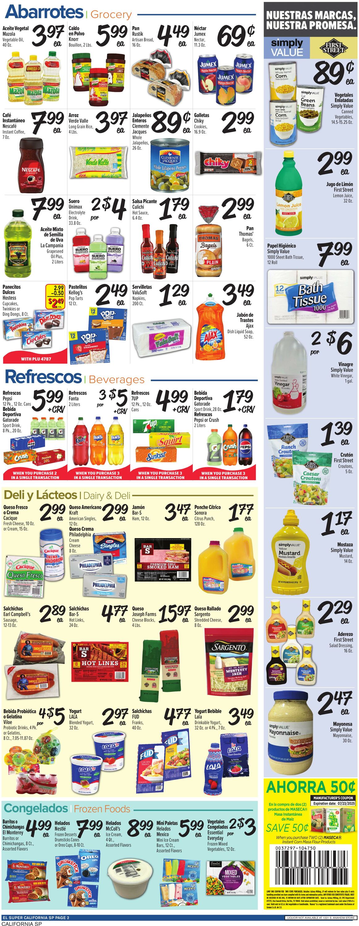 Weekly ad El Super 06/25/2025 - 07/01/2025