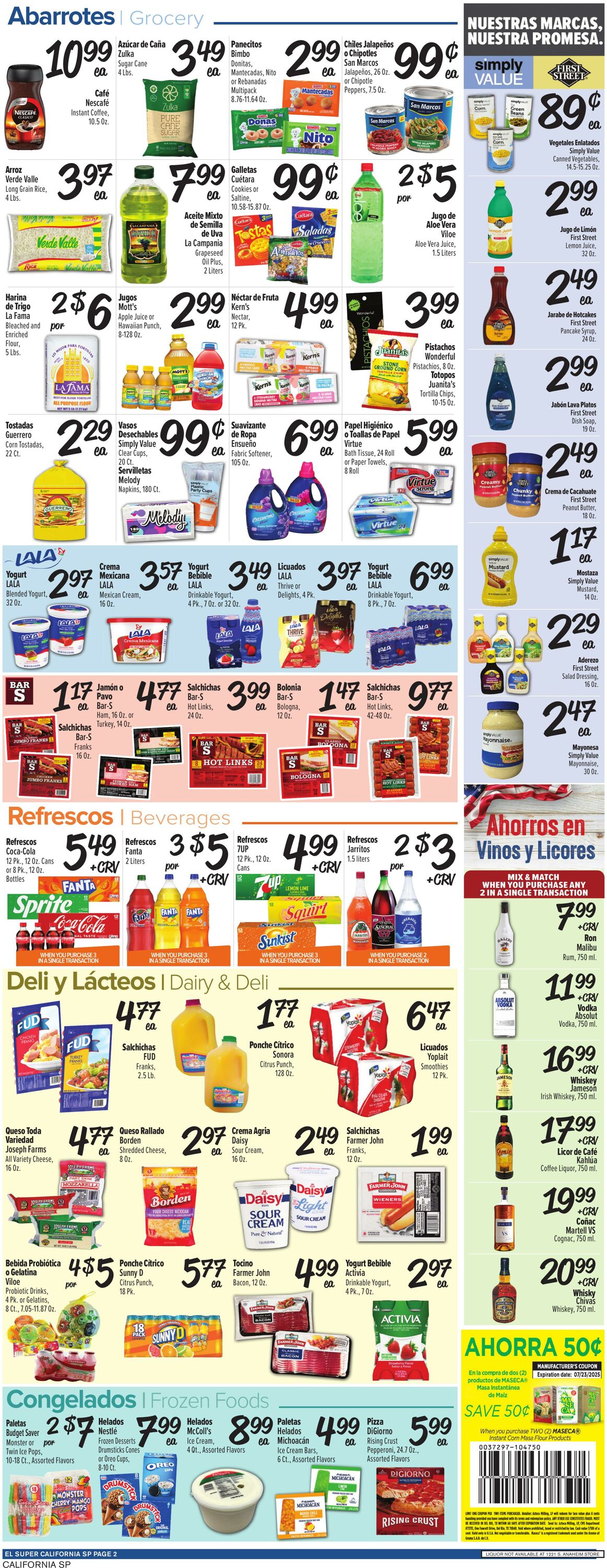 Weekly ad El Super 07/02/2025 - 07/08/2025