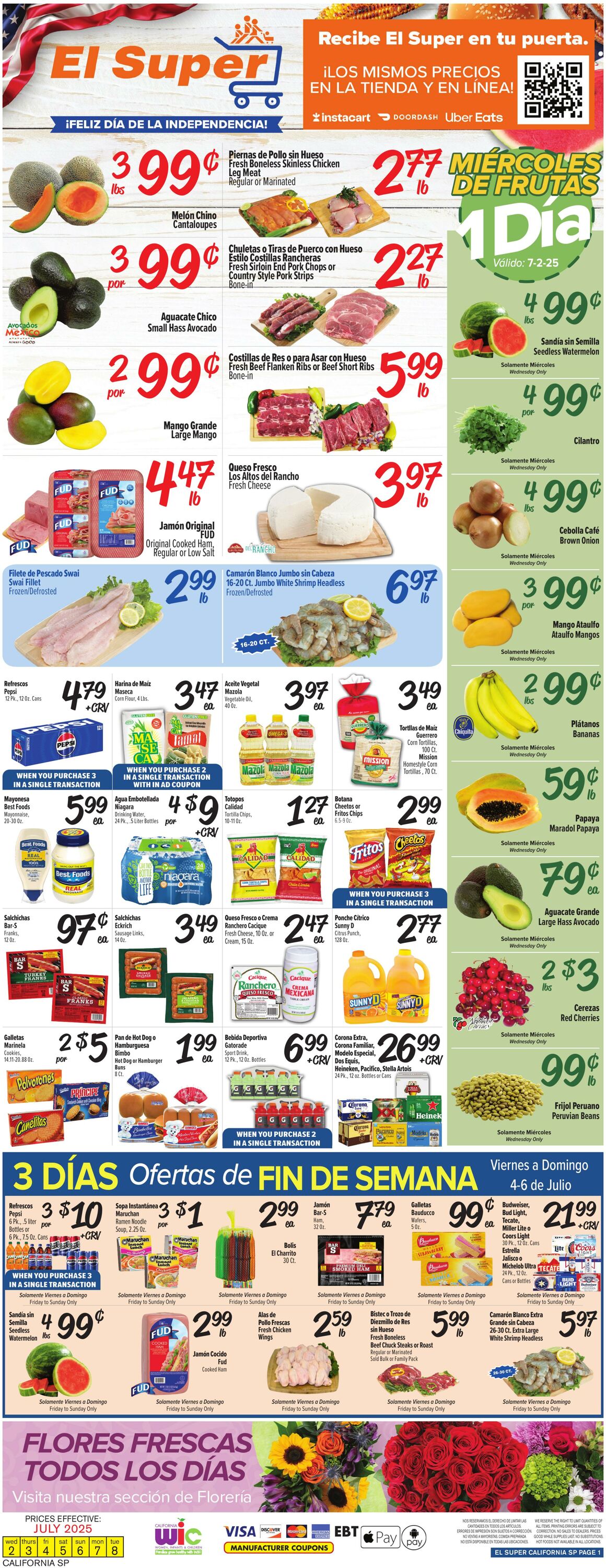 Weekly ad El Super 07/02/2025 - 07/08/2025