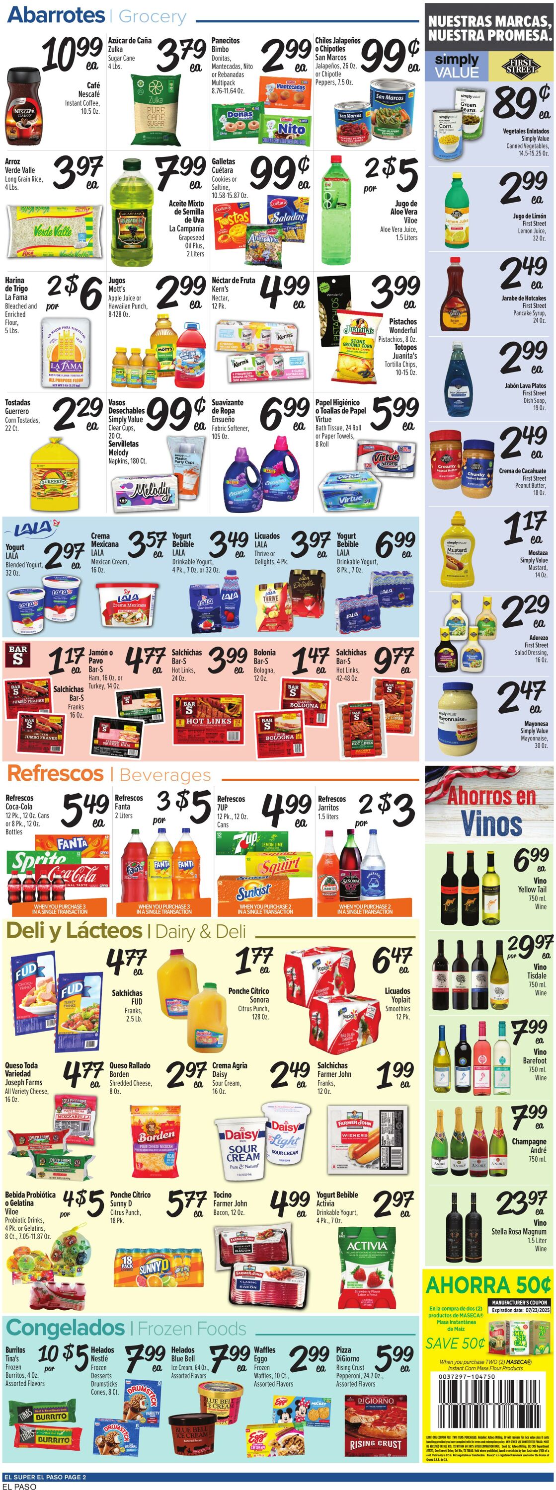Weekly ad El Super 07/02/2025 - 07/08/2025