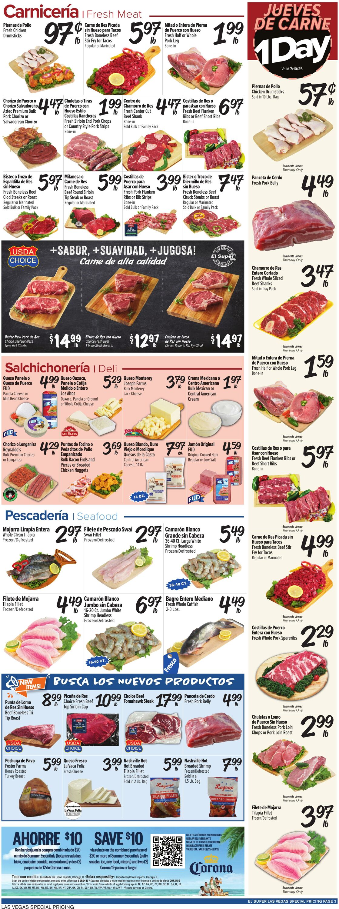 Weekly ad El Super 07/09/2025 - 07/15/2025